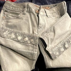 Express - Light Gray Zelda style Jean Leggings - Size 4